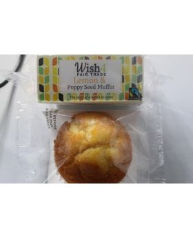 Wish4 Fair Trade Lemon and Poppy Seed Muffins 50g