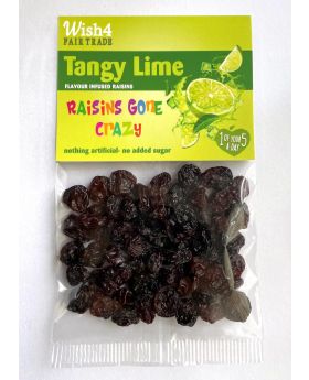 Wish4 Fairtrade Natural Tangy Lime Flavoured Raisins 30g