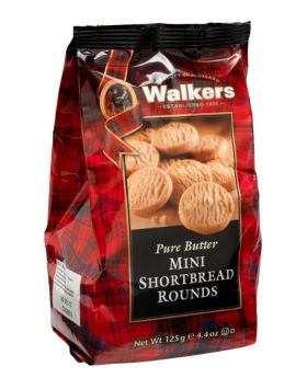 Walkers Mini Shortbread Rounds Bag 125g