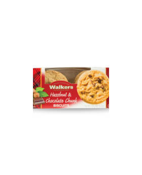 Walkers Hazelnut & Chocolate Chunk Biscuits 150g