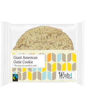 Wish4 Fairtrade Giant American Oatie Cookies 60g