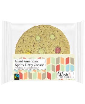 Wish4 Fairtrade Giant American Spotty Dotty Cookies 60g