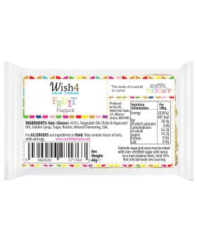 Wish4 Fair Trade Tuckshop Fruit Flapjack 60g