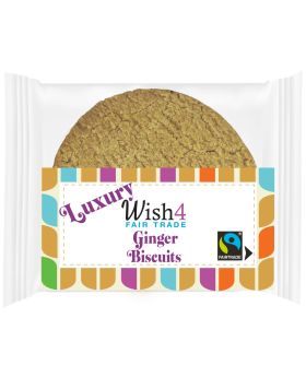 Wish4 Fair Trade Twin Pack Ginger Biscuits 70g