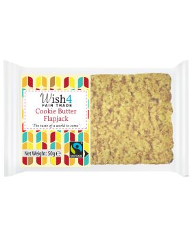 Wish4 Fairtrade Cookie Butter Flapjacks 50g