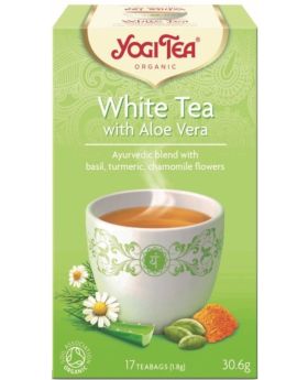 **Yogi Tea WhiteTea w AloeVera Org 17 bags